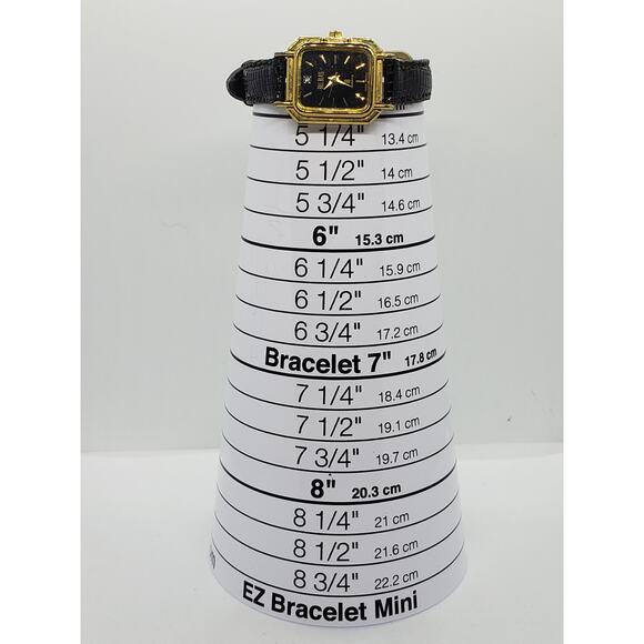 Bill Blass women's watch, 300-2Y51. Blue square face with gold accents - Picture 8 of 9